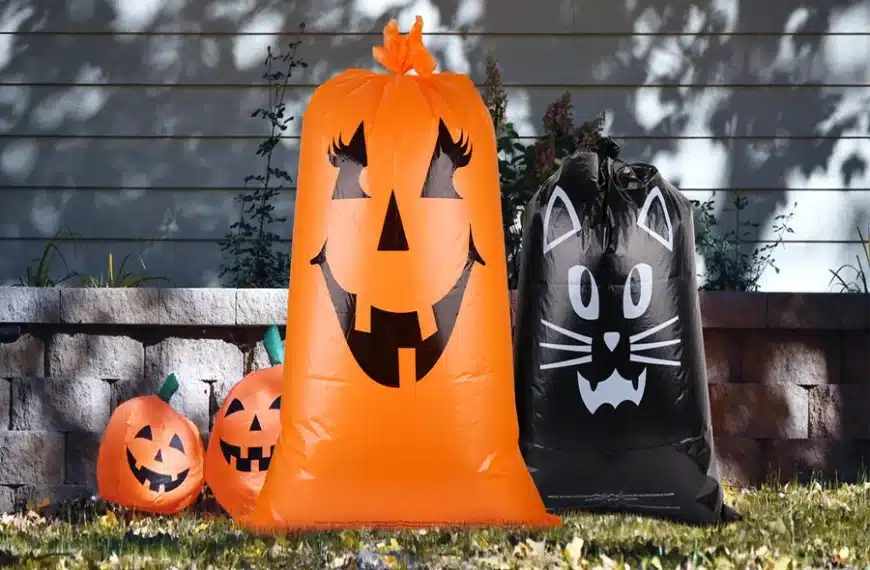 jack o lantern trash bags