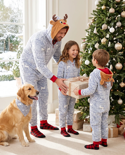 Family Matching Christmas Pajamas With Space for Every Child’s Favorite Color