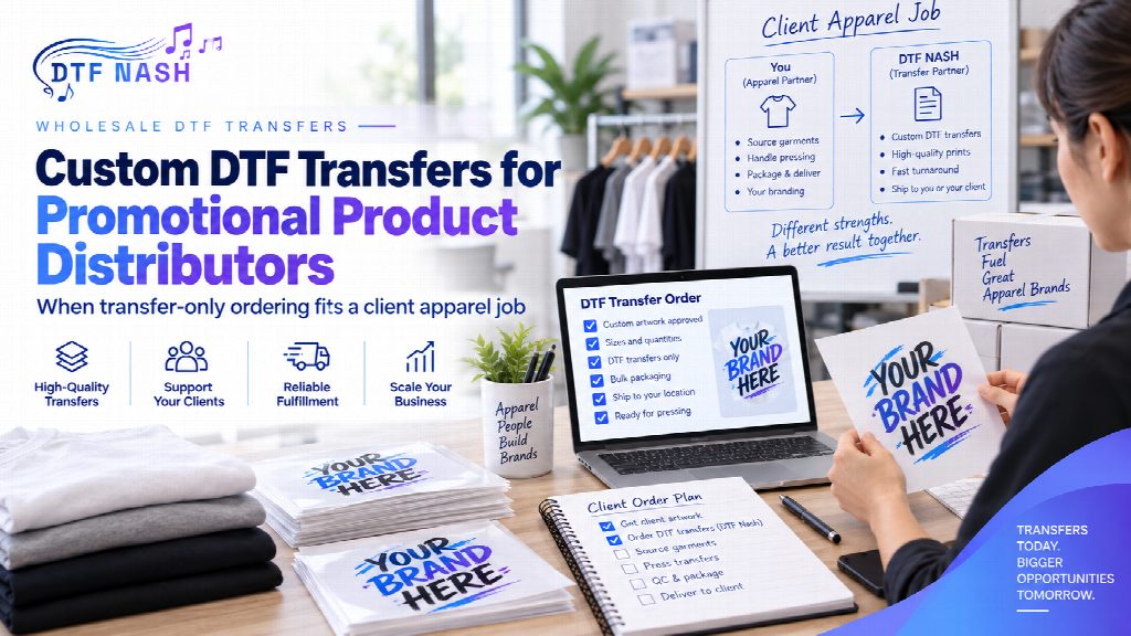 Custom DTF Transfers for Promotional Product Distributors